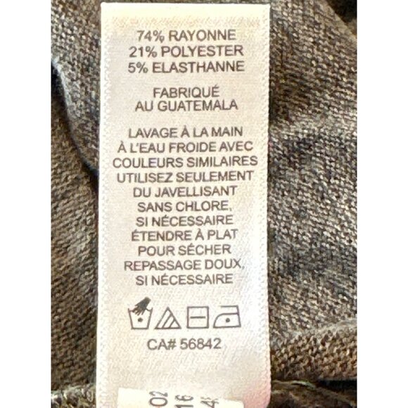 Express V Neck Dolman Sleeve Tunic Top XS Rayon Blend Made Guatemala Hi Lo Style - Picture 8 of 11